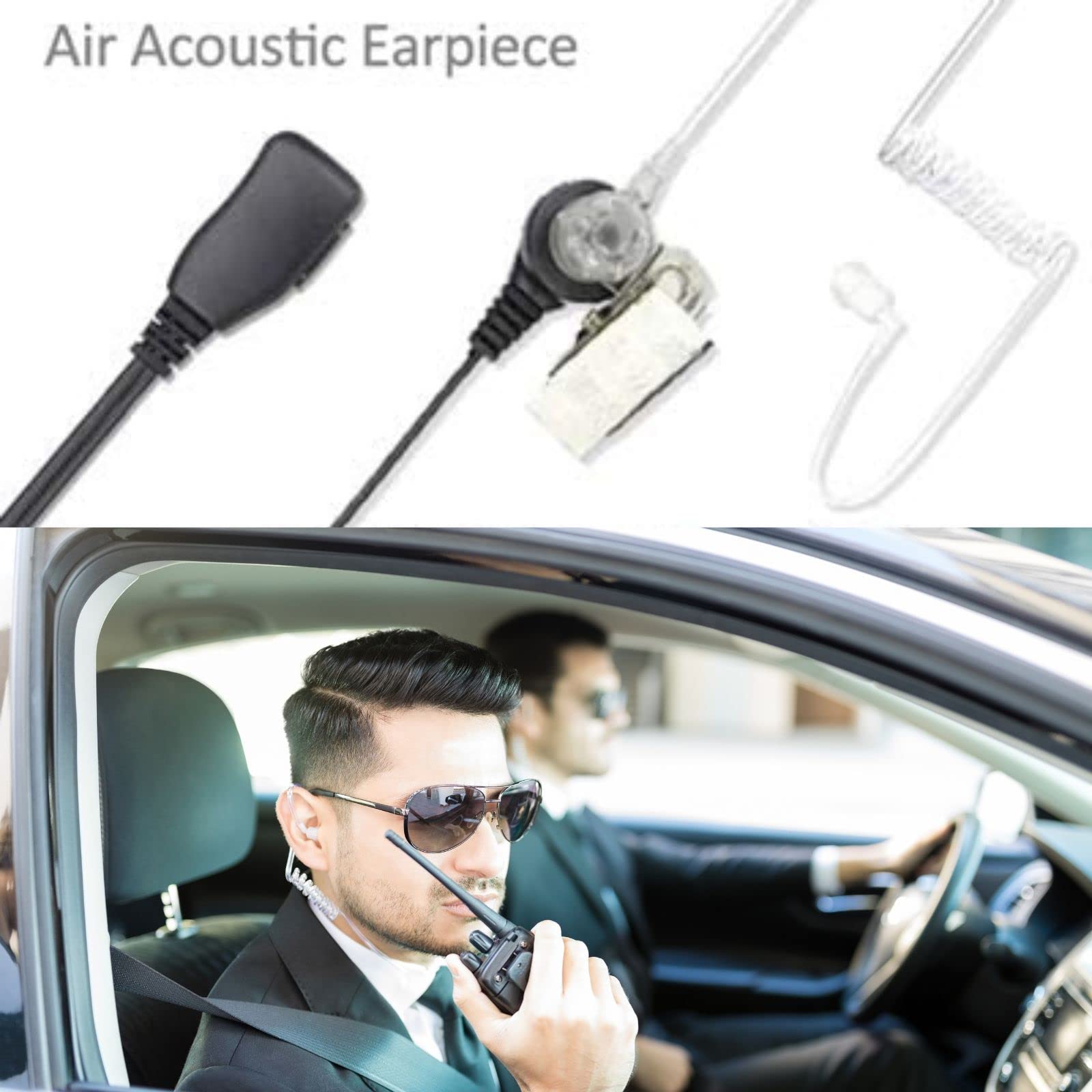 4 Pack Radioddity GA-2S Long Range Walkie Talkies for Adults UHF Two Way Radio Rechargeable with Micro USB Charging + USB Desktop Charger + Air Acoustic Earpiece with Mic, for School Retail Business - Image 4