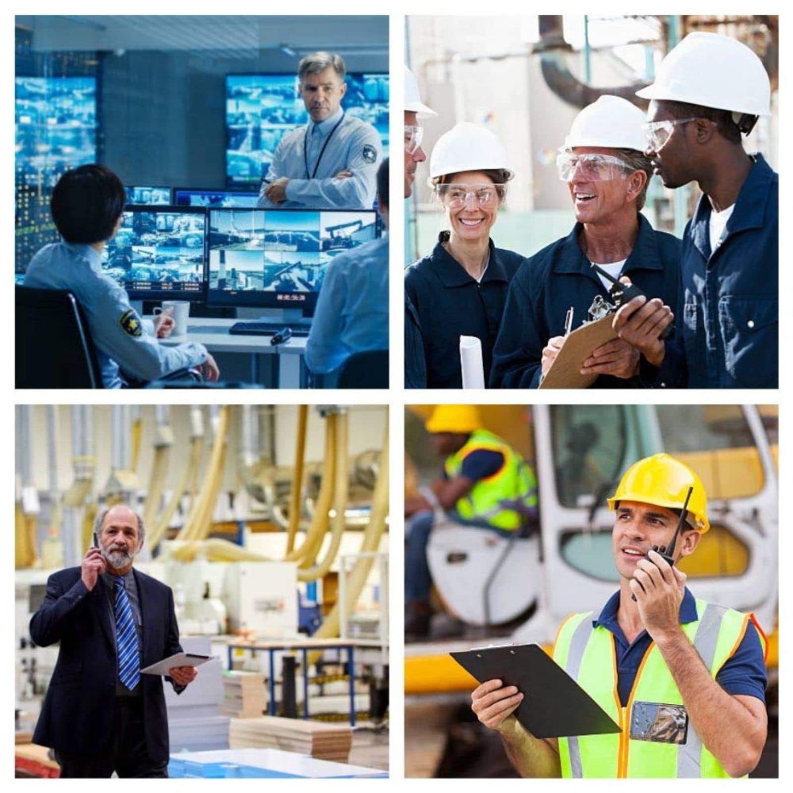 4 Pack Radioddity GA-2S Long Range Walkie Talkies for Adults UHF Two Way Radio Rechargeable with Micro USB Charging + USB Desktop Charger + Air Acoustic Earpiece with Mic, for School Retail Business - Image 7