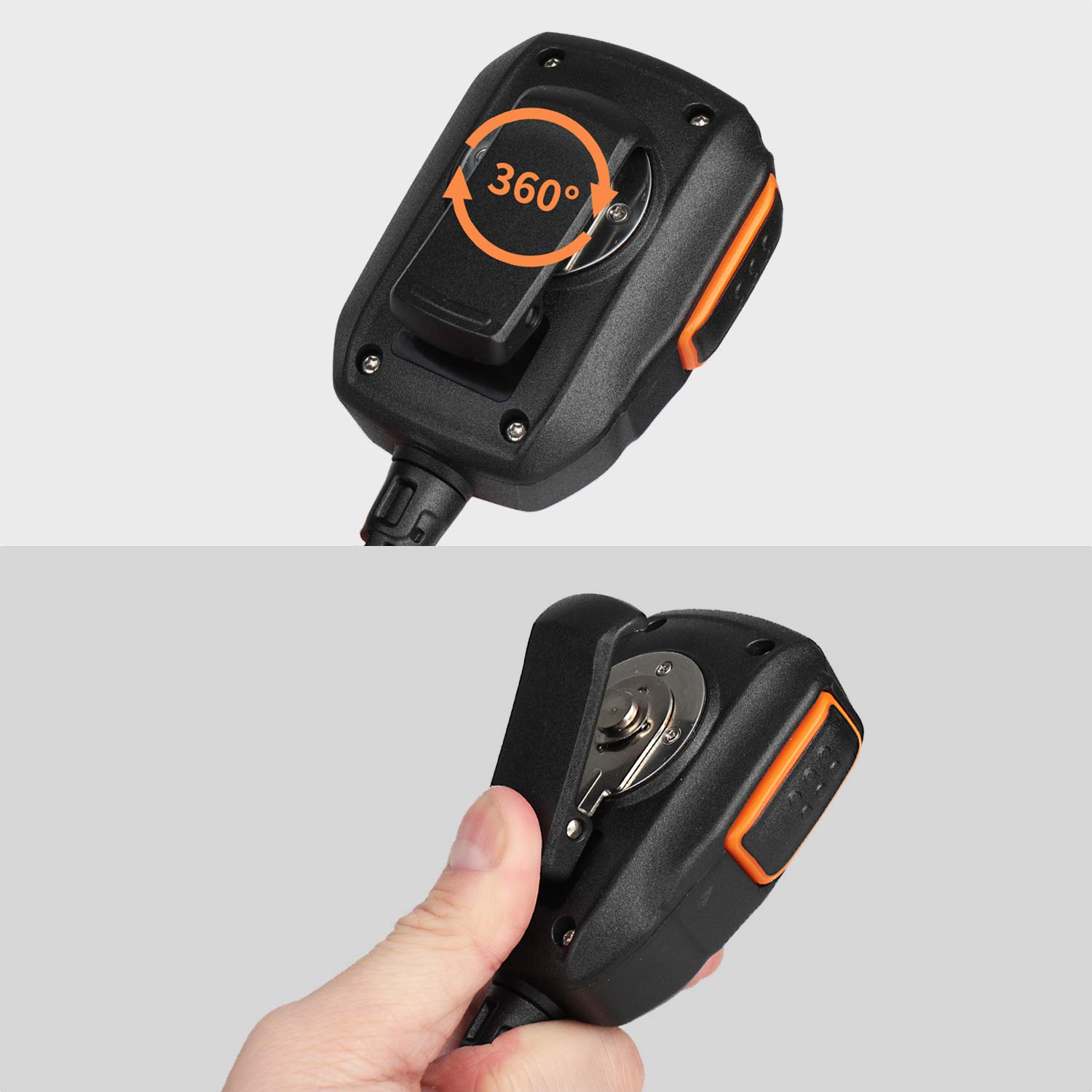 Radioddity RS22 Remote Speaker Mic with Clear Sound, Compatible with Baofeng UV-5R UV-5RX3 BF-888S BF-F8HP H-777 Radioddity GM-30 GA-2S GA-510 TYT Kenwood Two Way Radio Walkie Talkie (Single PTT) - Image 5