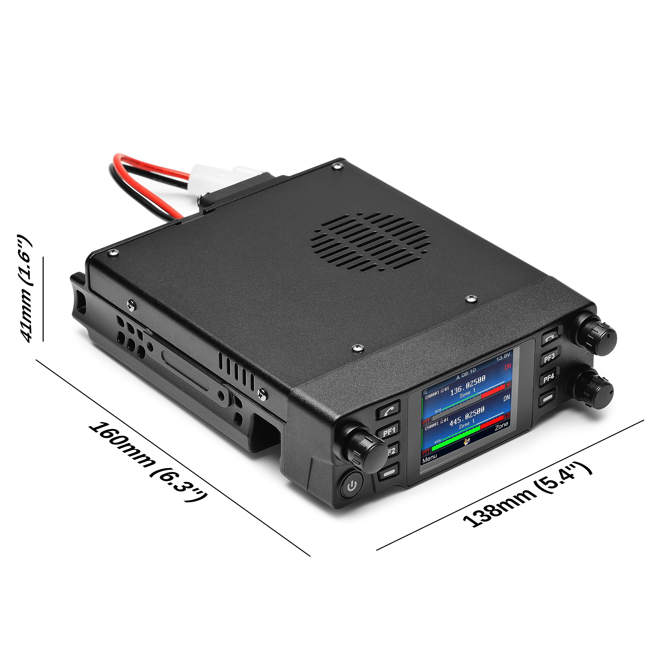 Radioddity DB40-D DMR & Analog 40W Mobile Radio with BT PTT & Earpiece, VHF UHF Dual Band Ham Amateur Radio with GPS/APRS, Cross-Band Repeater, SFR, Up to 500K ID Contacts, 4000 CH - Image 9