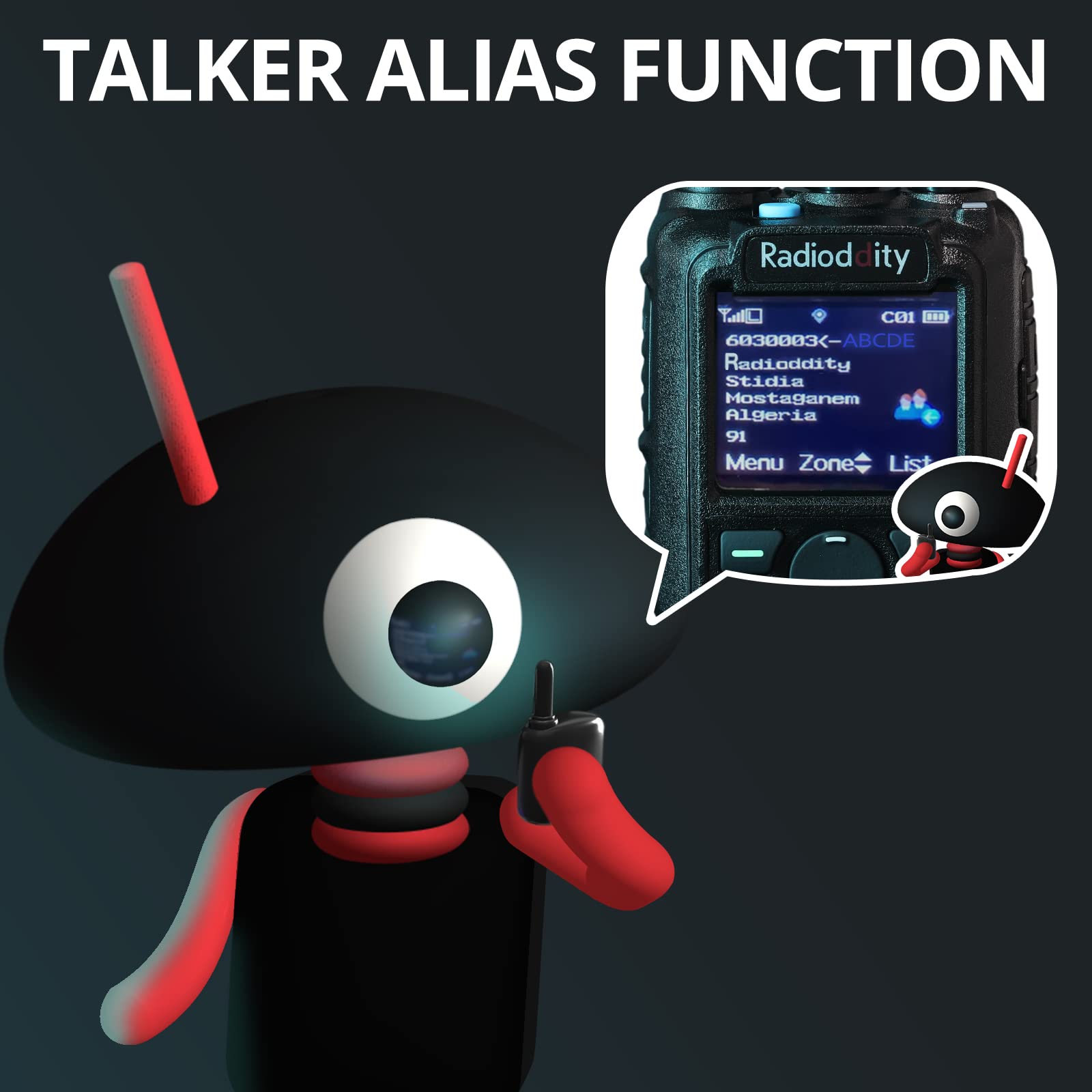 Radioddity GD-AT10G DMR Handheld Ham Radio 10W Digital Analog Long Range (UHF Only) with GPS APRS, 3100mAh Rechargeable Battery, Work with Hotspot Black - Image 5