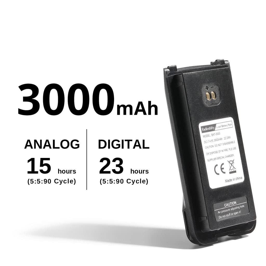 Radioddity Original 3000mAh Battery GD-88 DMR Radio Handheld - Image 3