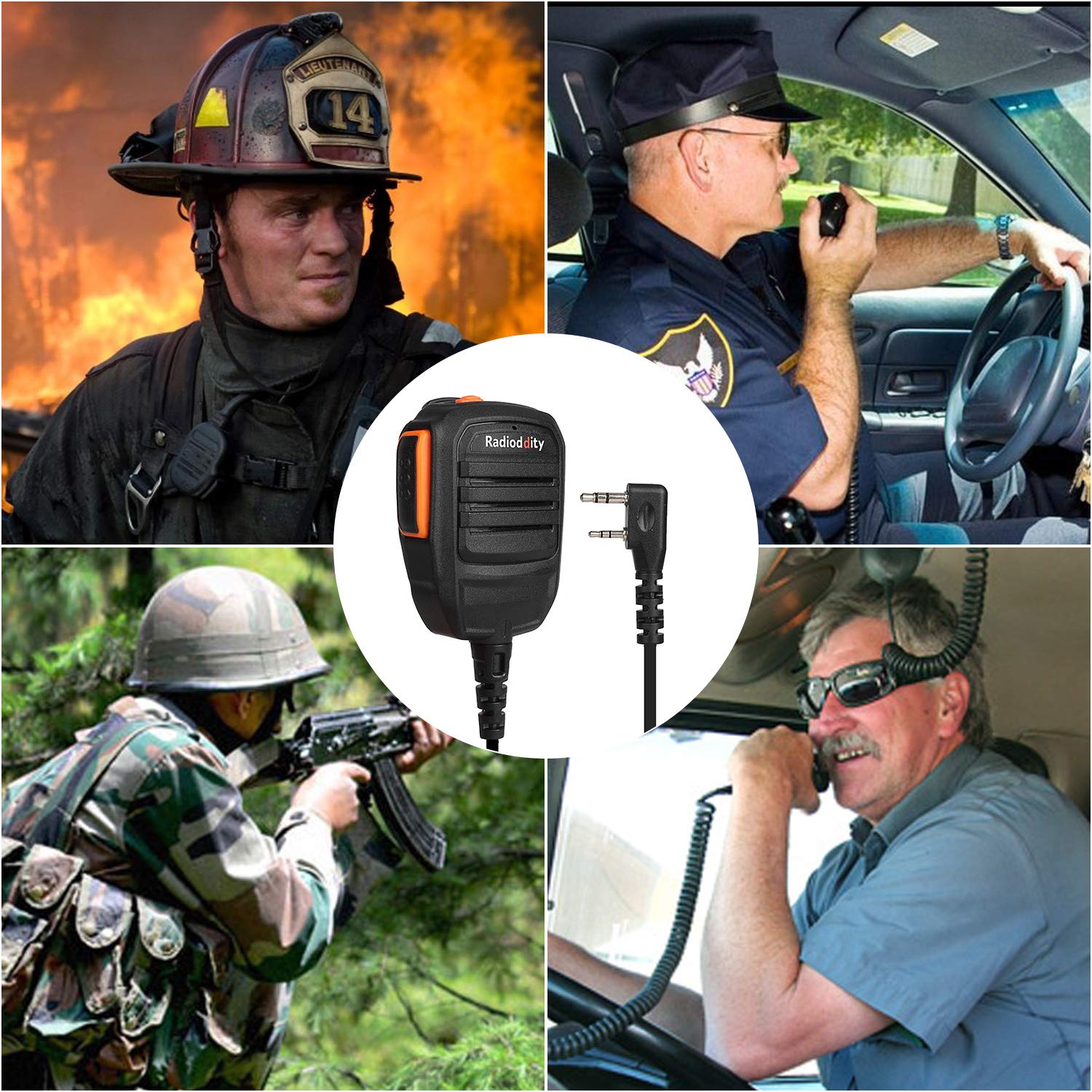 Radioddity RS22 Remote Speaker Mic with Clear Sound, Compatible with Baofeng UV-5R UV-5RX3 BF-888S BF-F8HP H-777 Radioddity GM-30 GA-2S GA-510 TYT Kenwood Two Way Radio Walkie Talkie (Single PTT) - Image 7