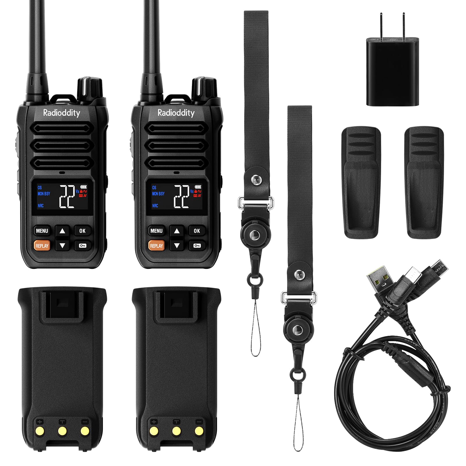 Radioddity X1 Walkie Talkies for Adults, IP67 Waterproof FRS 2-Way Radio with 5 Mile Reliable Long Range, Durable Noise Reduction & NOAA Weather Alerts for Outdoor Adventures, 2 Pack - Image 9